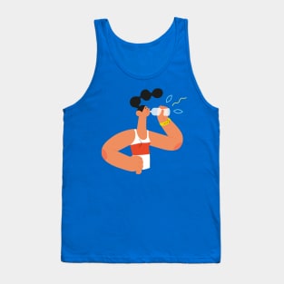 Sport Girl Drinking Tank Top